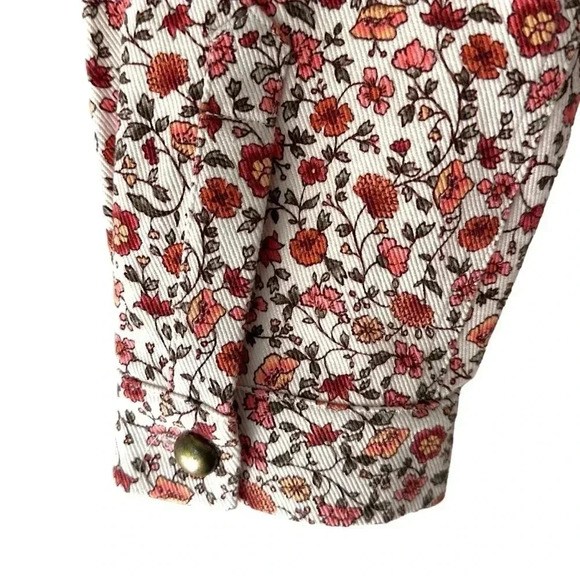 NWOT | UTILITY JACKET COTTON CANVAS FLORAL BARN COAT | XS/SM - Picture 8 of 15